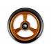 4 Inch Frogs Legs Aluminium Wheelchair Caster - Orange